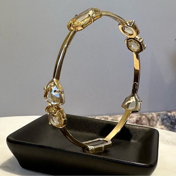 Kate Spade - Vegas Jewels bangle bracelet with pale yellow crystal stones, EUC - Picture 3 of 10